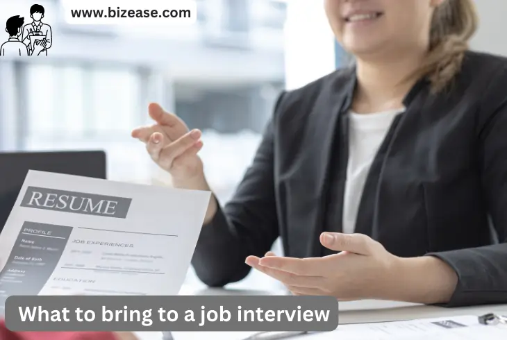 What to bring to a job interview